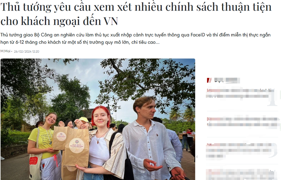 为了吸引国际游客,越南正在考虑发放12至36个月的长期和多次入境签证