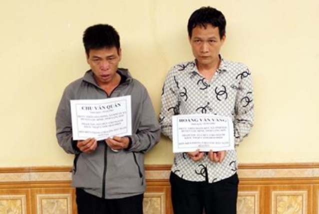 越南警方逮捕了两名来自中国的非法入境人员