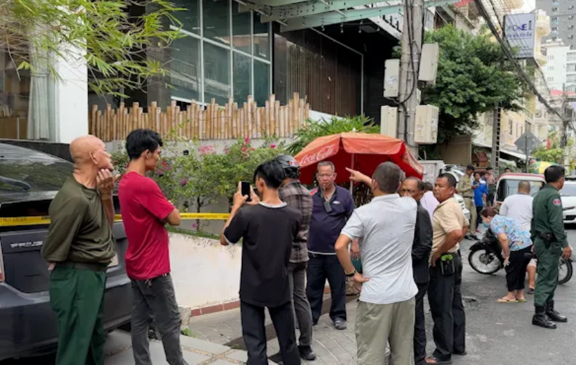 越南一年轻女子在金边一家酒店跳楼身亡,具体原因还在调查中!